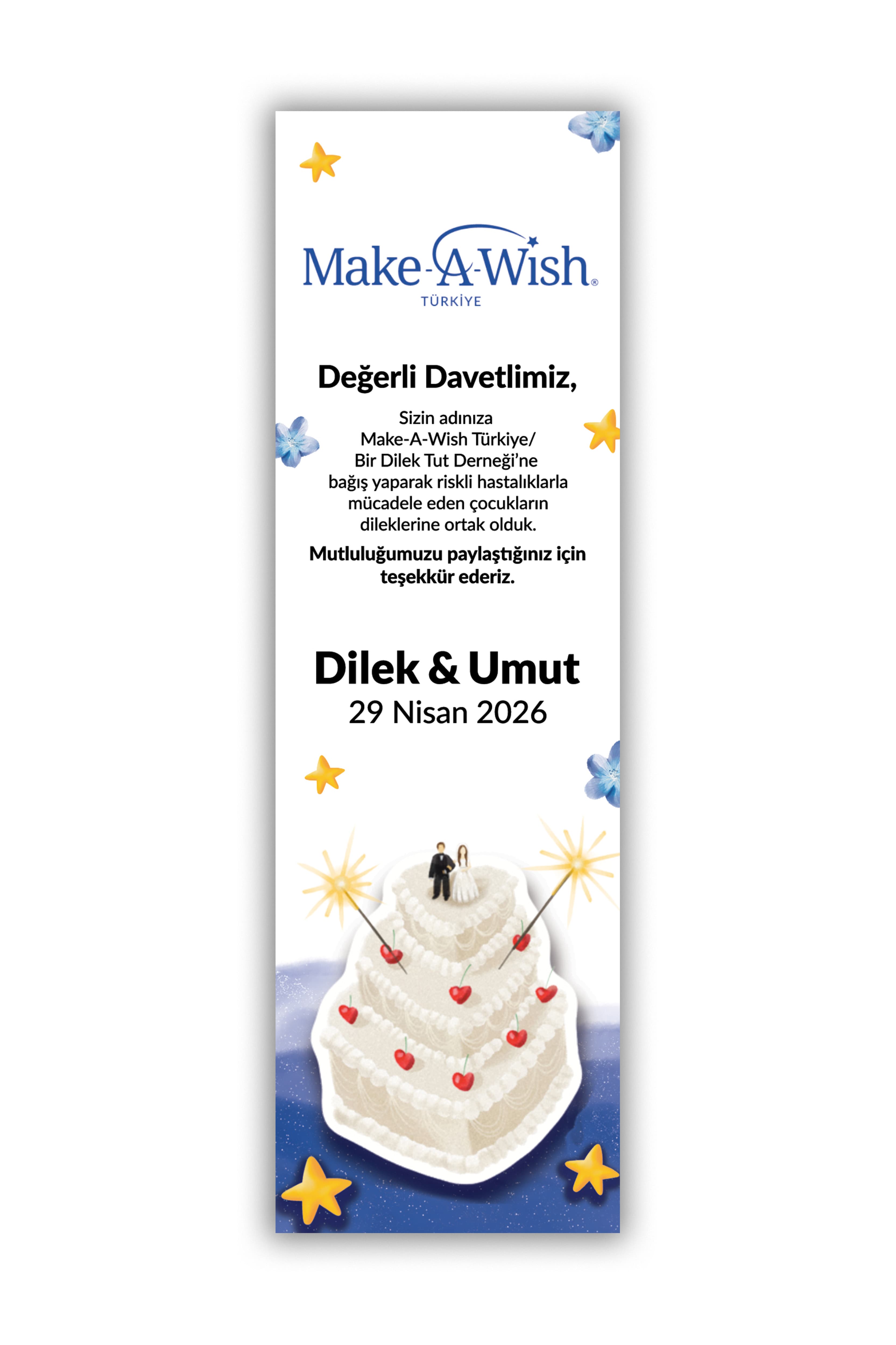 Bir Dilim Dilek - Özel Gün Ayraç